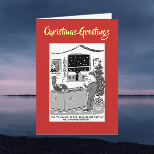 Inget Win No Feed Legal-julkort med QR-kod Helgkort