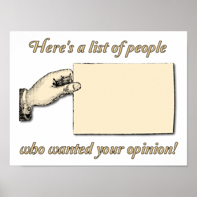 Inget yttrande ville ha Poster (Framsidan)