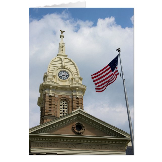 Ingham County Court House - Mason, Michigan Hälsningskort (Framsidan)