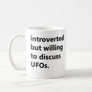 Ingick men vill diskutera UFO Kaffemugg