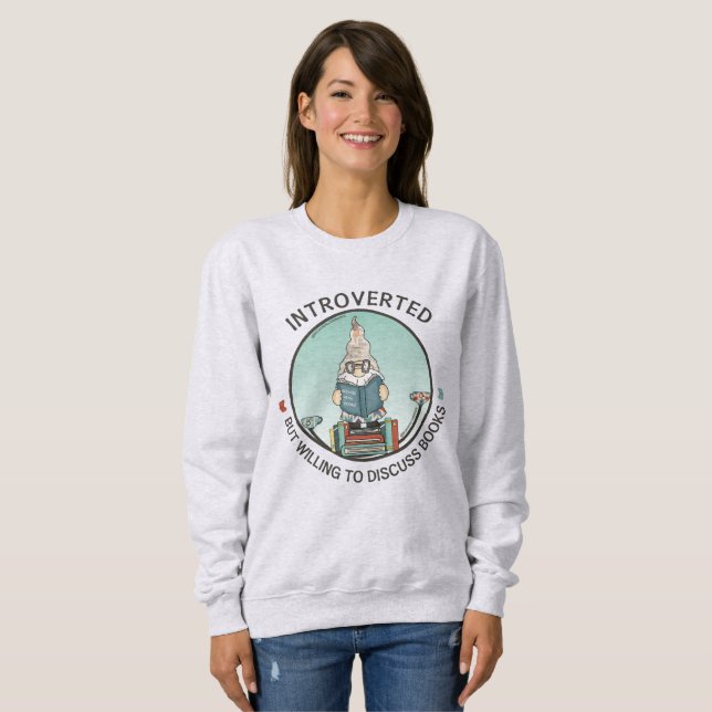Ingick men ville diskutera Bokar T-Shirt (Hel framsida)