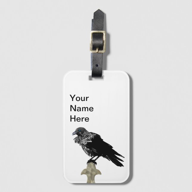 Ingiven Raven Bagagebricka (Framsida vertikal)