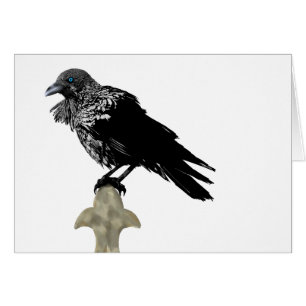 Ingiven Raven Hälsningskort