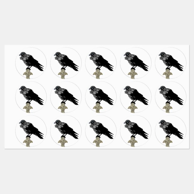 Ingiven Raven Klistermärke (Ark)