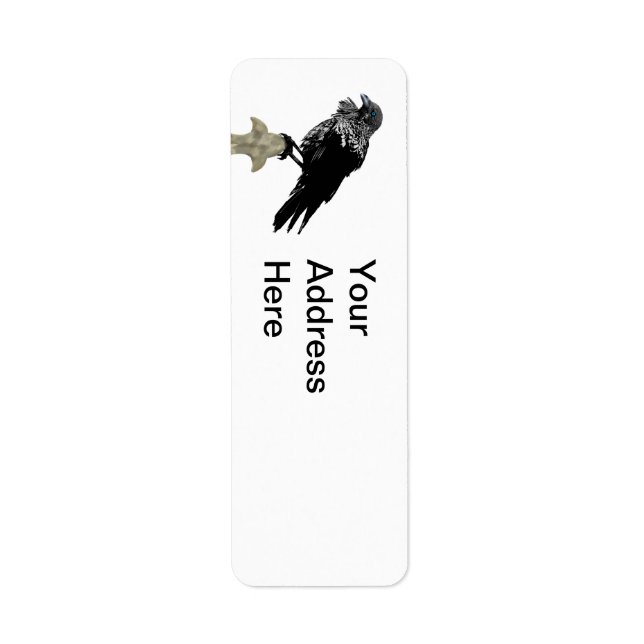Ingiven Raven Returadress Etikett (Framsidan)