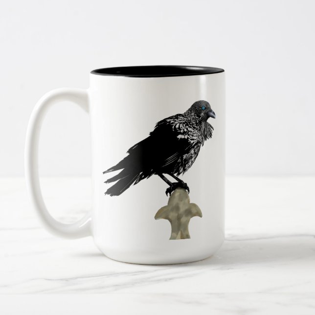 Ingiven Raven Två-Tonad Mugg (Vänster)