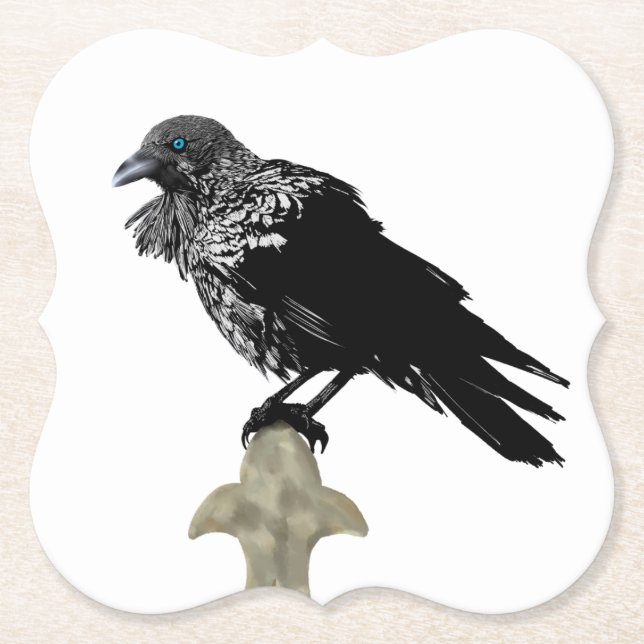Ingiven Raven Underlägg Papper (Framsida)