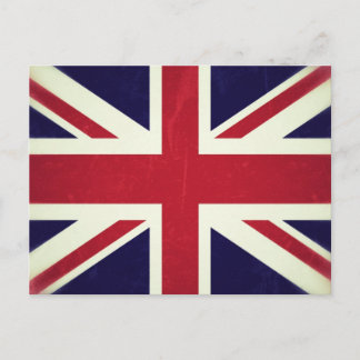 Inglaterra Bandeira Grunged Vykort