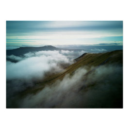 Ingleborough sett från Whernside Perfect Poster