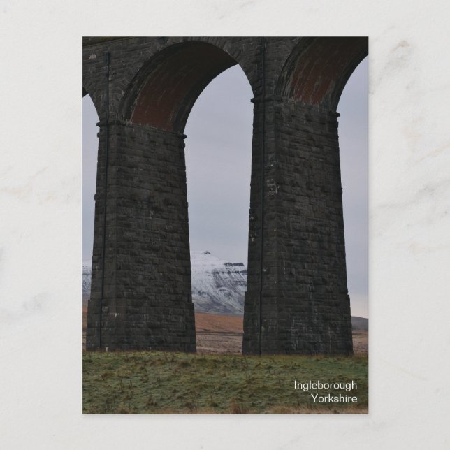 Ingleborough Yorkshire Postcard Vykort (Framsida)
