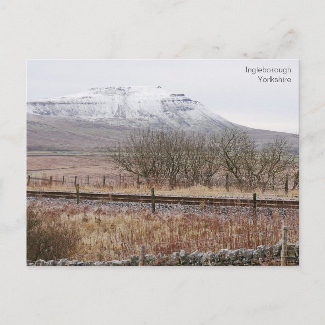 Ingleborough Yorkshire Postcard Vykort (Framsida)