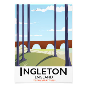 Ingleton Englands tåg-resesposer Fototryck