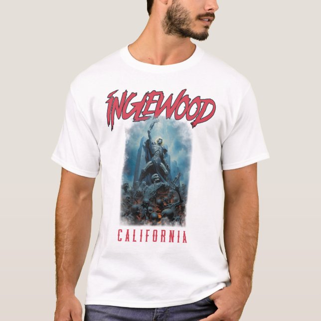 Inglewood California T Shirt (Framsida)