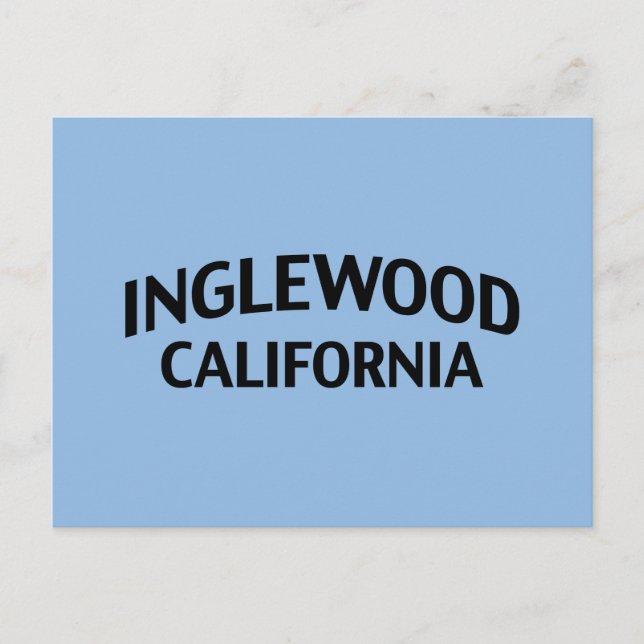 Inglewood California Vykort (Framsida)