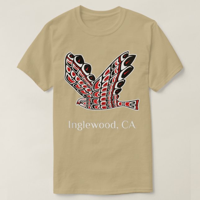 Inglewood Redails Hawk Native American Bird of Pr T Shirt (Design framsida)