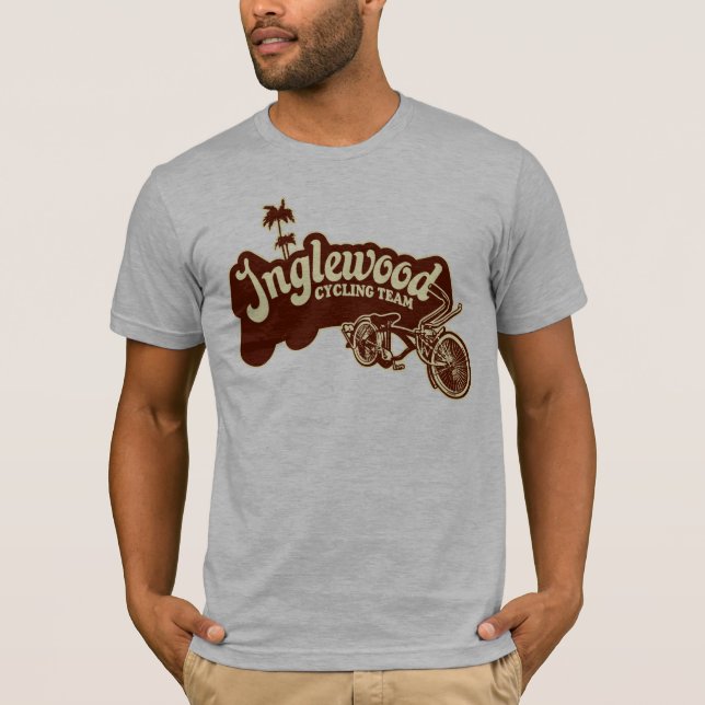 Inglewood som cyklar laget tee shirt (Framsida)