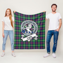 Inglis Klan Badge Tartan Play Fleecefilt