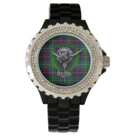 Inglis Scottish Clan Tartan & Crest Armbandsur