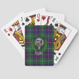 Inglis skotska klan tartan och vapensköld casinokort