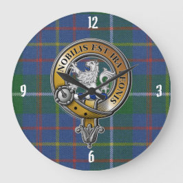 Inglis Tartan & Badge Stor Klocka