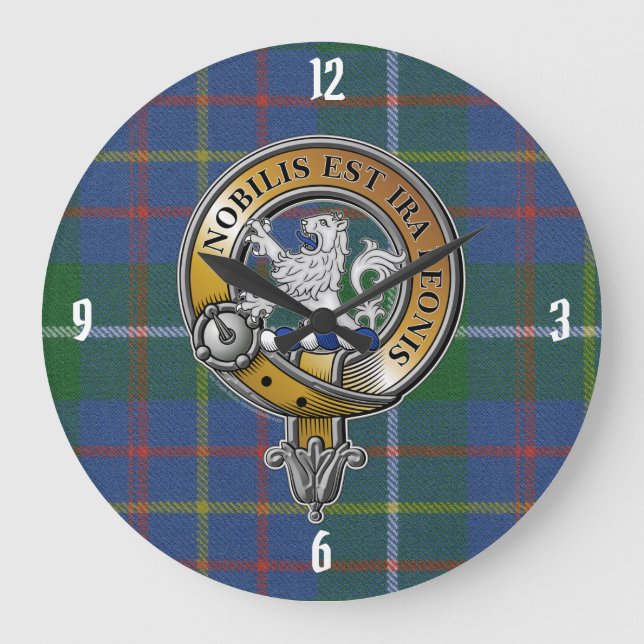 Inglis Tartan & Badge Stor Klocka (Framsida)
