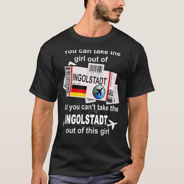 Ingolstadt Boarding Pass - Ingolstadt Girl - Ingol T Shirt (Framsida)