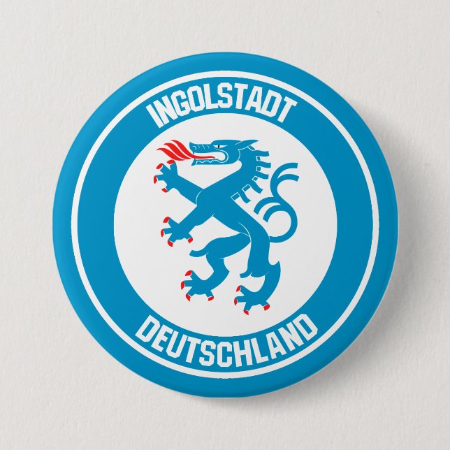 Ingolstadt Round Emblem Knapp (Framsida)