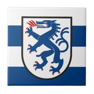 Ingolstadt stadsflagga Tyskland symbol emblem drak Kakelplatta