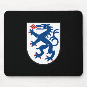 Ingolstadt stadsflagga Tyskland symbol emblem drak Musmatta