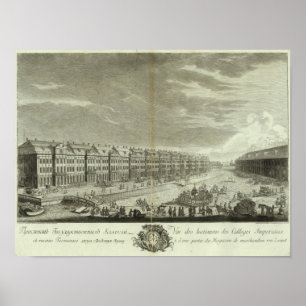 Ingraverad vy av Sankt Petersburg 2 Poster