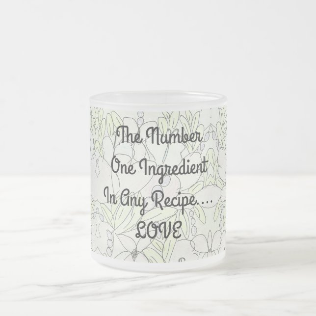 Ingrediens.. KÄRLEK Frostad Glasmugg (Center)