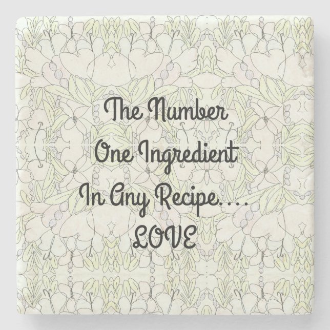 Ingrediens.. KÄRLEK Stenunderlägg (Framsidan)