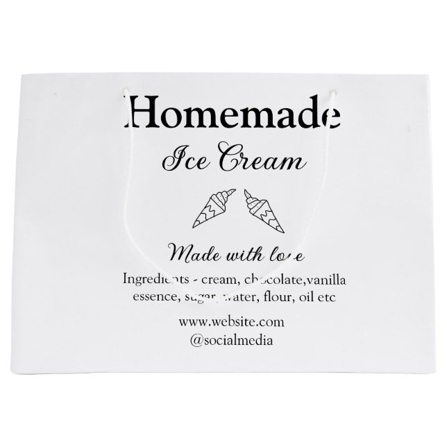 Ingredienser av typen Homemade glass som tillsatts (Framsidan)