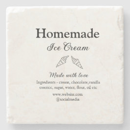 Ingredienser av typen Homemade glass som tillsatts Stenunderlägg