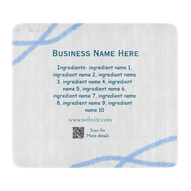 Ingredienser namn lägger till namn på affärswebbpl (Framsidan)