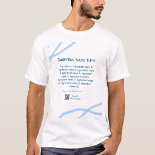 Ingredienser namn lägger till namn på affärswebbpl t shirt