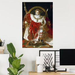Ingres – Napoleon I på sin kejserliga tron Poster
