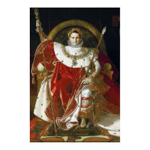 Ingres – Napoleon I på sin kejserliga tron Poster