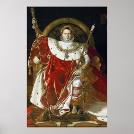Ingres – Napoleon I på sin kejserliga tron Poster