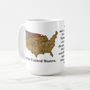 Ingressen till Förenade Stater-konstitutionen Kaffemugg