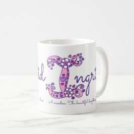Ingrid känd menande dekorativ I monogrammugg Kaffemugg
