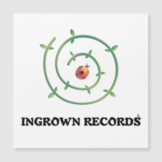 Ingrown Records Ladybug Spiral Large Magnetic Card