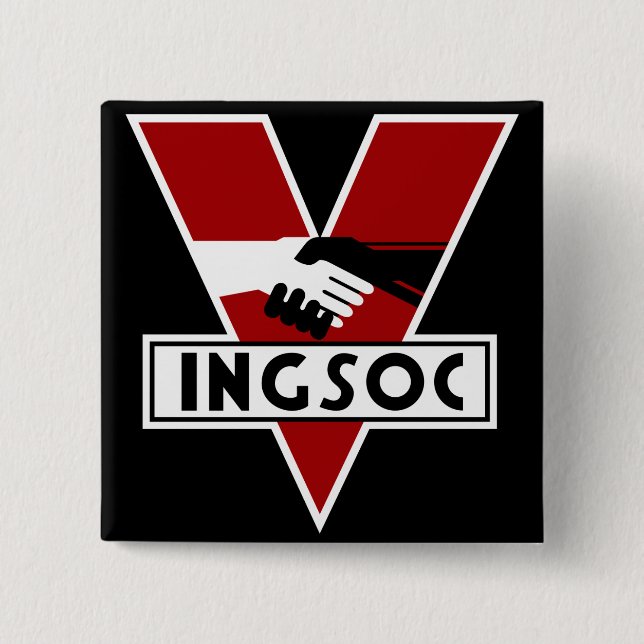 Ingsoc 1984 knapp (Framsida)