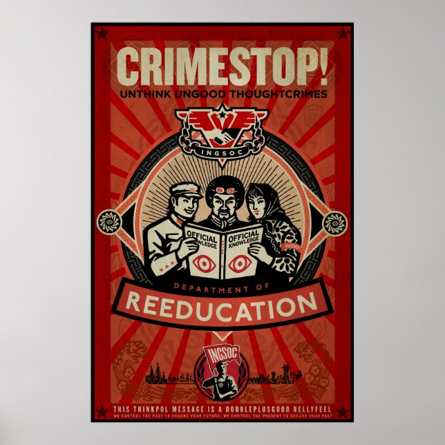INGSOC 1984 Trådlös utskrift Poster (Framsidan)