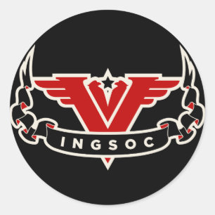 INGSOC-klistermärkeuppsättningar Runt Klistermärke