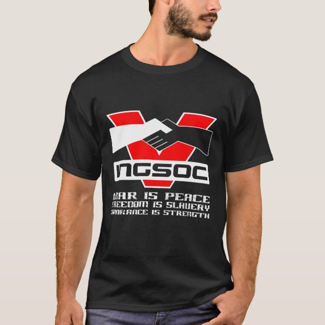 INGSOC Krig är fredens manar T Shirt (Framsida)