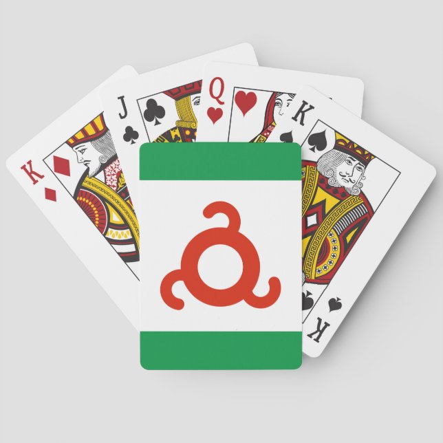 Ingushetiens flagga casinokort (Baksidan)