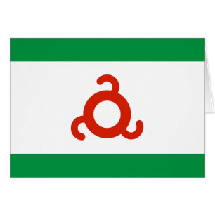 Ingushetiens flagga hälsningskort