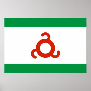 Ingushetiens flagga poster