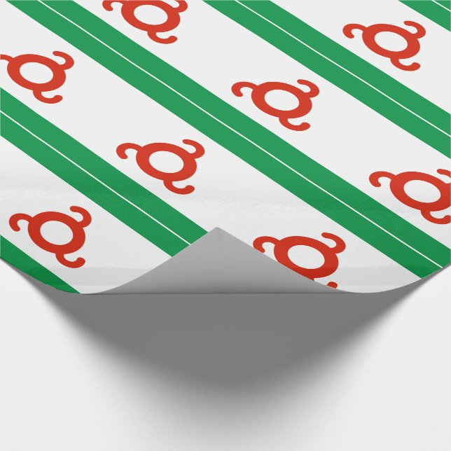 Ingushetiens flagga presentpapper (Hörn)